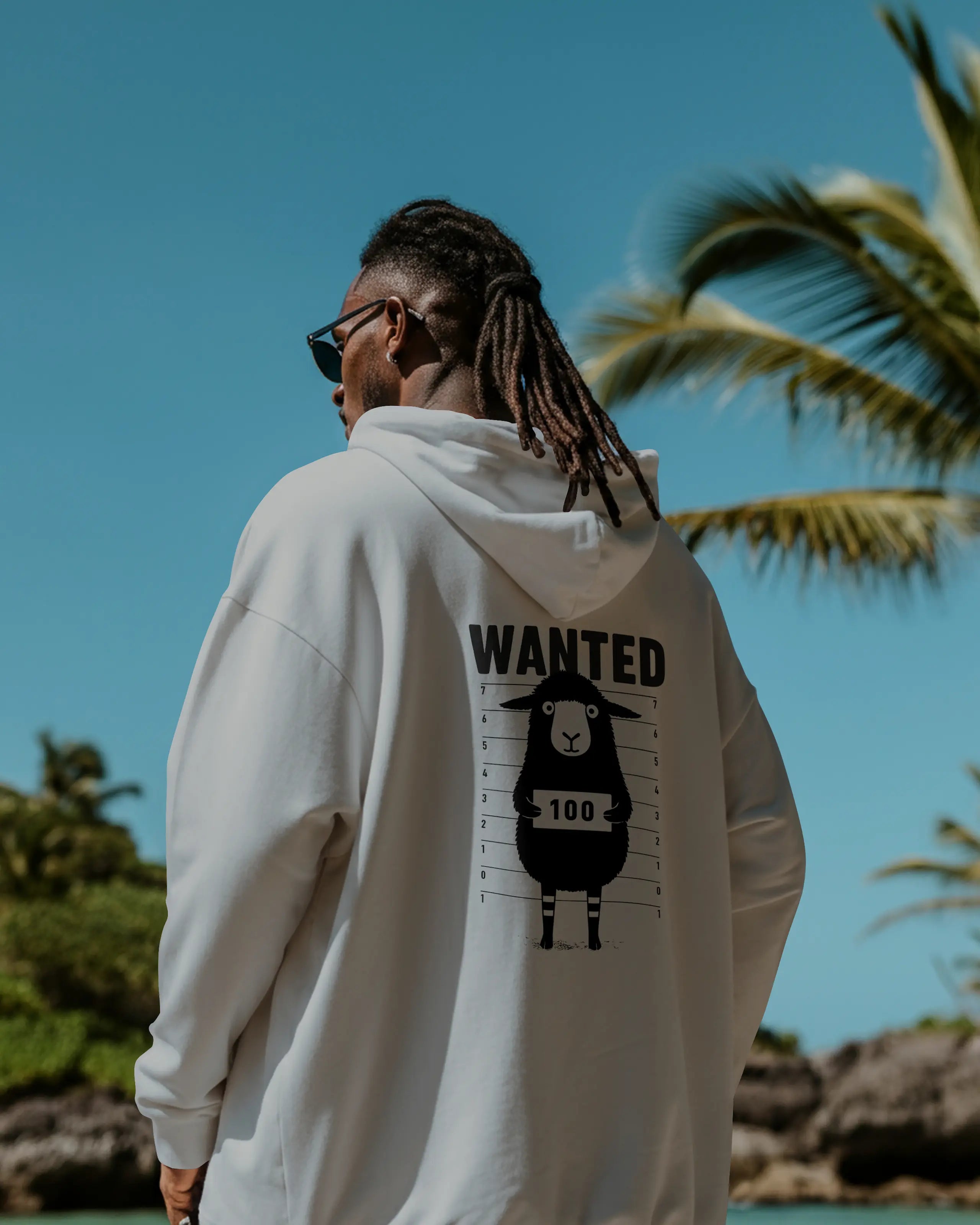 Wanted sheep mugshot